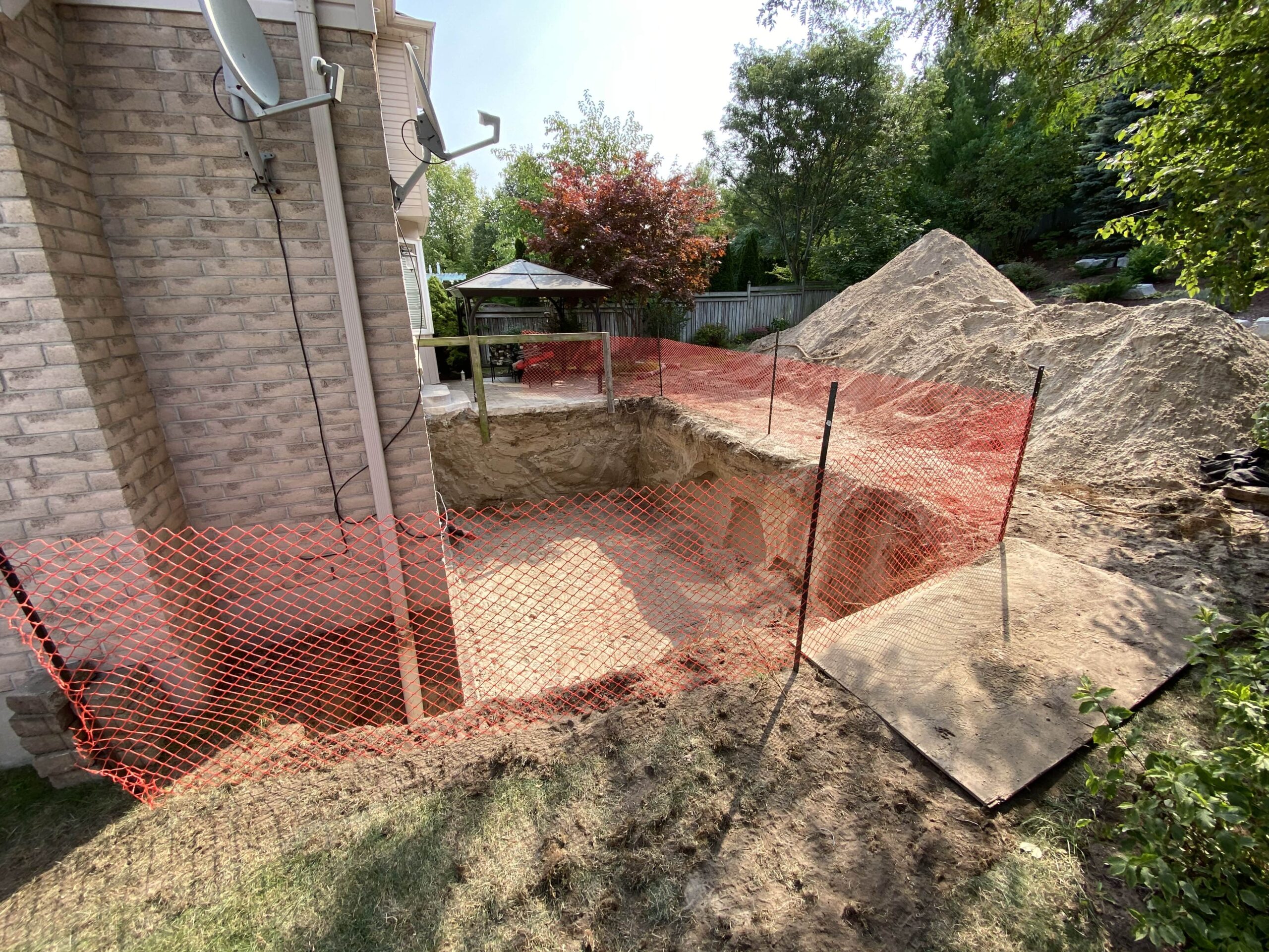 Basement excavation